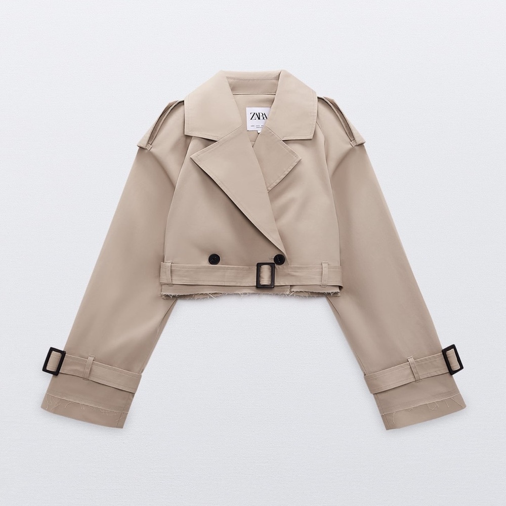 Zara cropped trench coat